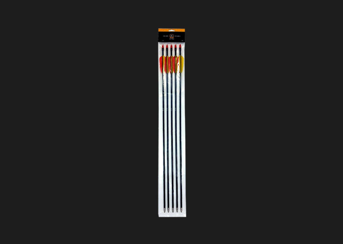 EK Archery Fibreglass Arrows - 5 Pack