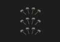EK Archery Target Pins - 12 Pack
