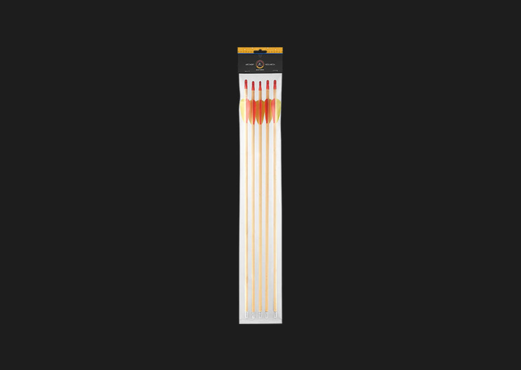 EK Archery Target Wooden Arrows - 5 Pack