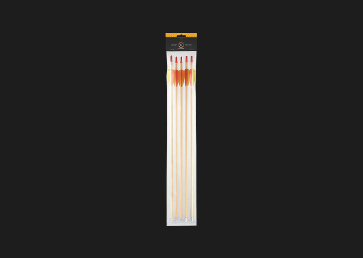 EK Archery Target Wooden Arrows - 5 Pack